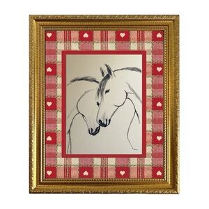 Valentine Equestrian Sketch Wall Art
